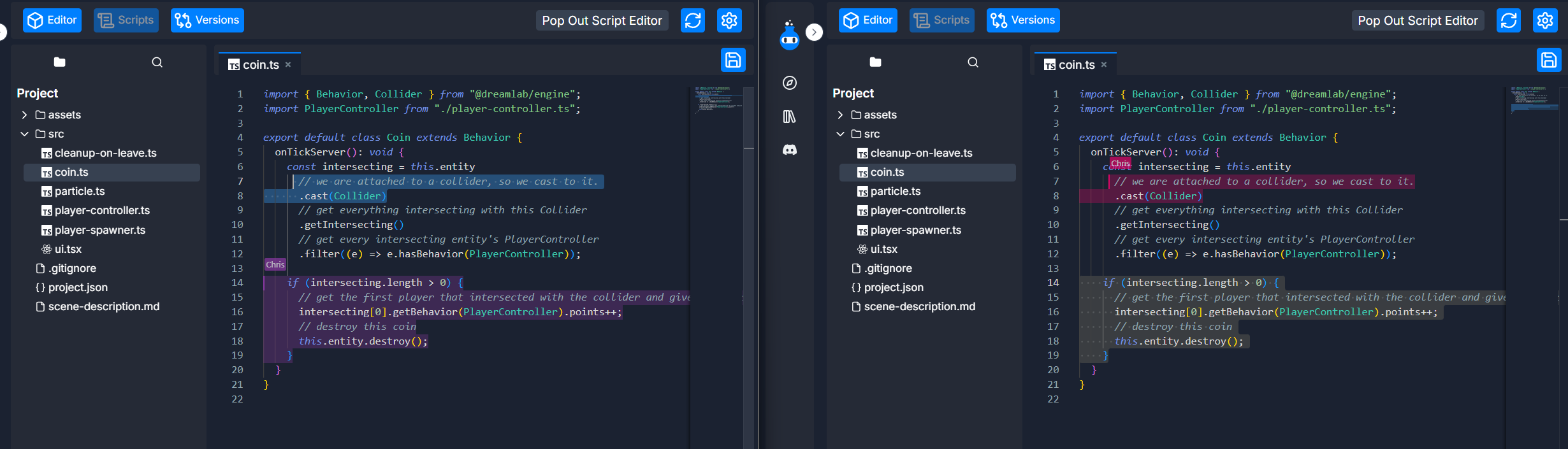 Script Editor Collab